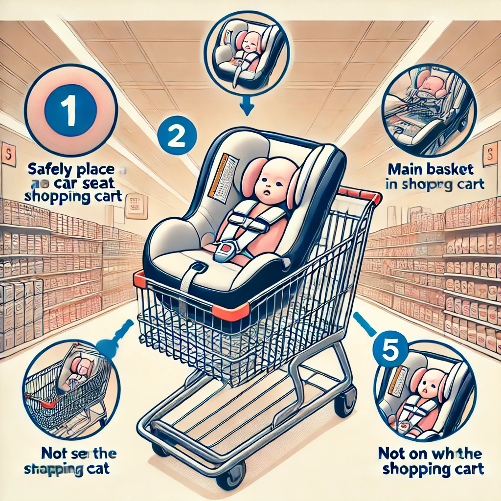 How to Put a Car Seat in a Shopping Cart